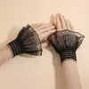Sudadera de Malla con Lunares Estilo Coreano, Accesorio de Suéter con Mangas Falsas, Puños y Mangas para Manos, Accesorios para Fotografía de Uñas