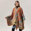 Chal sencillo de estilo étnico de alta gama para verano de 2024, nuevo estilo, bufanda de otoño e invierno, cálida capa dividida de cachemira de imitación para mujer.