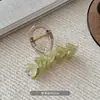 Presilha de Tubarão Estilo Coreano Senso Avançado 2024 Novo Estilo Presilha de Cabelo de Coração Presilha de Cabelo para Cabeça Feminina Acessório de Cabelo Presilha Grande de Agarre