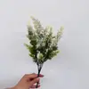 Buquê Artificial de Grama de Espuma com 5 Ramos Lavanda Decoração de Casamento Casa Flores Artificiais Flores de Espuma Plástico de Malte Flores Decorativas