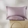 Funda de almohada de algodón puro de alta densidad, 100 hilos, con bordes anchos, funda de almohada de satén de algodón de fibra larga de lujo ligero, funda de almohada 100% algodón, pieza individual