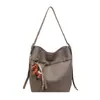 Moda Otoño 2026 Bolso Cubo Casual Único Simple Bolso de Hombro de Moda Bolso Cruzado de Nicho para Mujer