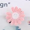 Coreano Lindo Mediano Pequeño Lana Muesca Margarita Pasador para el Cabello Accesorios para el Cabello para Niños Pasador para el Cabello Bebé Puesto Mercado Nocturno Accesorios