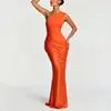 Estilo Verão 2026 Europeu e Americano Comércio Exterior Roupas Femininas, Estilo Luxo Leve Vestido Longo Bodycon de Alta Qualidade para Festa