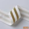 [Suprimento no local] Faixa elástica dourada e prateada de duas cores, elástico espesso, adequado para cintura de homens e mulheres