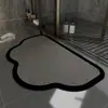 Alfombra de Piso para Baño, Antideslizante, Absorbente de Agua, Felpudo para Entrada de Inodoro, Alfombra Resistente a la Suciedad, Tierra de Diatomeas