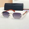 0362 Moda Transfronteriza Lujo G-Dragon Gafas de Sol Sin Montura Vacaciones Ct Tarjeta Hogar Protector Solar Acetato Cuadradas Unisex Gafas de Sol