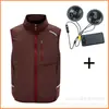 Chaleco Enfriador de Aire Acondicionado de Verano Transfronterizo, Chaleco con Ventilador de Refrigeración, Ropa de Trabajo, Ropa de Pesca para Ocio al Aire Libre, Chaleco de Protección contra el Calor