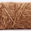 Hilo de chenilla brillante de tres cabos para tejer a crochet zapatos, hilo de lana grueso para tejer suéteres, bufandas y sombreros