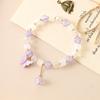 Nova Chegada Super Fada Borboleta Jade Branco Bodhi Pulseira Feminina Ins Nicho Pulseira de Casal para Namorada Pulseira de Contas Florais com Rachaduras de Gelo