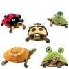 Nuevos Disfraces Tejidos de Tortuga, Rana, Escarabajo, Abeja y Otros de Amazon para Fiestas de Mascotas, Ropa Decorativa Divertida