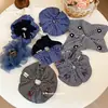 Scrunchie de Malla de Tela Estilo Coreano con Cerezas Nueva Moda Sencillo Versátil Lazo para el Cabello Moño Coleta Alta Cuerda para el Cabello