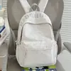 Mochilas de la Serie de Hilo Texturizado Gris de Cáñamo para Estudiantes de Secundaria y Preparatoria, Adecuadas para Clases Diarias, Salidas de Fin de Semana, Picnic y Bolsas Escolares Resistentes a las Manchas