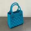 Bolso Tote Nicho Estilo Coreano 2024 Principios de Otoño Nuevo Bolso de Mujer Dopamina Personalizado Bolso Pequeño Bolso de Mano Rómbico Calado