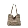 Bolso de lona de nuevo diseño con lunares, estampado de leopardo, patrón floral negro, bolso de compras grande para mujer, bolso de mano con estampado en el hombro texturizado