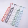 Perchero Plegable para Ropa, Perchero de Almacenamiento, Tendedero Colgante, Perchero Mágico de Plástico de 9 Agujeros, Perchero de 9 Agujeros del Fabricante