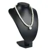 Soporte de exhibición de terciopelo para collares con vista al mar, maniquí de cuello para joyería, soporte para colgantes, mostrador de cuello de maniquí, accesorios de exhibición de joyería