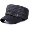 Gorro de Otoño e Invierno para Hombre Nuevo Sombrero de Sol de Copa Plana Gorra de Sol de Verano Gorro Cálido para Exteriores con Protección para los Oídos Papá