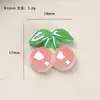 Accesorios de Resina DIY de Dibujos Animados, 10 Tipos de Pinzas para el Cabello de Cereza Electroplateadas, Hebillas para Fundas de Teléfono y Zapatos, Colgantes para Llaveros y Artículos Decorativos