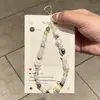 Ins Dibujo Animado Hecho a Mano con Cuentas Funda para Teléfono Móvil Cadena Colgante Llavero Pulsera DIY Colgante para Cámara CCD Mochila Anti-Pérdida
