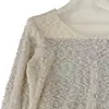 Cardigã Redondo de Lã Estilo Coreano Doce e Gentil Fio Especial Gola Redonda Botão de Concha Barra com Fenda Top Tricô Transfronteiriço