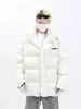 Chaqueta de Algodón con Cuello Alto Estilo High Street Americano para Hombre, Marca Trendy Vintage de Invierno, Texturizada de Corte Holgado, Abrigo de Algodón Grueso Casual Versátil