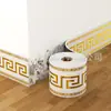 Comércio Exterior Transfronteiriço Atacado de Fábrica PVC Mármore Imitação Azulejo Autoadesivo Rodapé Friso Decorativo Adesivo de Rodapé