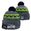 2026 Nuevo Gorro de Punto con Pompón de Color Mixto al por Mayor, Gorro de Lana de Equipo de Rugby, Jacquard de Doble Cara, Estilo Retro Artístico