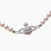 Collar de Perlas Saturno con Diamantes Completos para Emperatriz Viuda para Mujer Cadena de Clavícula Gargantilla Vintage de Fábrica Directa Planeta Plano de Alta Gama