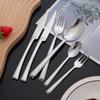 Cubiertos de Acero Inoxidable 430 Transfronterizos Elegante Patrón de Grietas Estrella Diamante Cuchillo para Bistec Estilo Occidental, Tenedor, Cuchara, Cuchara de Postre para Uso en Hotel