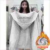Chamarra con capucha gris para mujer, primavera y otoño, con capucha, estilo coreano, nuevo modelo 2026, top de bloques de color, diseño único, moda de nicho para otoño