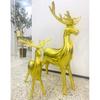 Fiesta temática serie navideña soporte Globo de película de aluminio forma de alce dorado trineo venta al por mayor diseño de decoración de escena