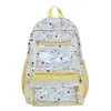 Mochila con Estampado Completo de Gato de Dibujos Animados Linda Serie Sal Marina para Estudiantes de Primaria, Mochila de Viaje Versátil y a la Moda para Niñas