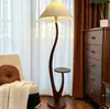 Lámpara de pie vintage estilo francés para la sala de estar junto al sofá, ambiente de dormitorio con sensación de alta gama, Luminaria decorativa estilo retro del sur de Asia