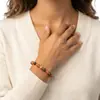 Set de Collar Original Vintage Rojo del Sur con Perlas, Diseño de Nicho, Cadena para Clavícula Melard, Cadena de Cuello de Lujo Ligero de Alta Gama para Mujeres