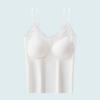 Chaleco Ligero Sin Costuras Ropa Interior de Una Pieza para Mujer con Almohadilla en el Pecho Camiseta Top de Capa Base Interna Paramilis Push-up para Mujer