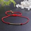 Pulseira de Fio Vermelho Tecida à Mão para Mulheres, Item de Moda Tendência, Pulseira da Sorte e Segurança, Atacado em Estoque para o Festival do Barco-Dragão