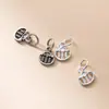 Plata de Ley S925 Colgante de Lingote Ábaco Estilo Vintage Accesorios de Material de Cuerda Trenzada Hecha a Mano para Pulsera DIY S0190