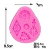 Molde de silicona con diseño de diamante para hacer joyas, colgantes y collares con relieve vintage, para repostería, pasteles, chocolates y otros productos horneados.
