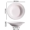 Prato de Sopa Estilo Ocidental para Uso Doméstico, Prato Fundo Grande, Travessa de Cerâmica para Servir Comida, Prato Fundo Comercial de Alta Qualidade, Sopa Fundo, Alta Qualidade