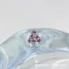 Pendientes de Aleación de Titanio Astmf-13 Ciclón Triángulo Pequeño G23 Titanio Rosca Interna Circonita Tachuelas para Labio Tachuelas para Oreja Joyería para Piercing
