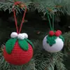 Otoño e Invierno 2026 Nuevos Productos Transfronterizos Adornos de Bola de Navidad Adornos Colgantes Tejidos a Mano Pura Decoración de Árbol de Navidad para Fiesta