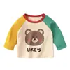Camiseta de manga larga para bebé, top para bebé, camiseta básica de otoño para niños, ropa de primavera y otoño para niños, ropa para niñas, conjunto de otoño para recién nacidos