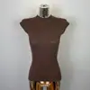 Ropa de Mujer Coreana de Dongdaemun para Exportación: Elegante, Moderno, Versátil, Corte Ajustado, Sexy, Femenino, Cuello Semi Alto, Tejido Sin Mangas