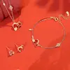 Pulseira Original Fique Rico Logo para Mulheres, Prata Pura, Novo Estilo Chinês Ano do Cavalo Pulseira de Fio Vermelho, Moeda de Ágata Vermelha Joia de Unicórnio