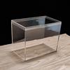 Caja de Plástico Cuadrada Alta Transparente Caja de Alimentación para Douyu Mini Caja de Embalaje para Dulces Slime Barro Cristalino Venta al por Mayor