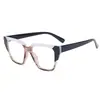 Nuevas gafas TR90 anti-luz azul para mujer, color caja, lente plana, tendencia transfronteriza, combinación de colores, gafas para miopía
