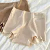 Ropa interior tipo boxer de algodón para mujer, de algodón puro, cintura media-alta, sin costuras, 100% algodón, entrepierna antibacteriana, transpirables, tipo boxer para mujer