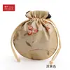 10Yjgz Saquinho Bordado com Cordão de Frutas Arredondadas Bolsa para Joias Bolsa para Brinquedos Bolsa de Noz Bolsa para Contas Budistas Leidezhu