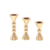 Enfeites personalizados transfronteiriços estilo europeu, castiçal de metal retrô geométrico americano INS, decorações de casamento, venda direta do fabricante